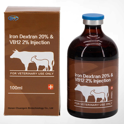 Eisen Dextran 20% Tierarzneimittel Injektionsmittel &amp; Vb12 2% 100 ml Für Tiere Eisenmangel