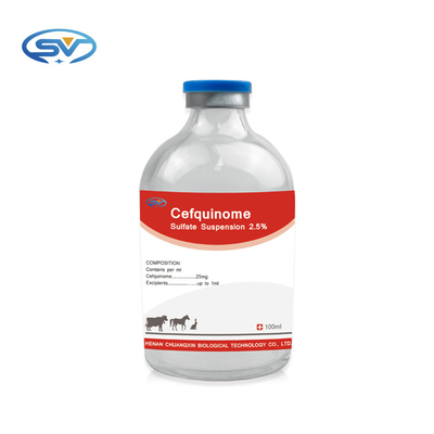 Cefquinome sulfatieren 2,5% Suspendierungs-injizierbare Veterinärdrogen für Vieh-Kalb-Schaf-Pferdehundekatzen