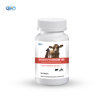 Medizin des Doxycyclin Hcl-Veterinärbolus-Tablet-50mg für Haustier