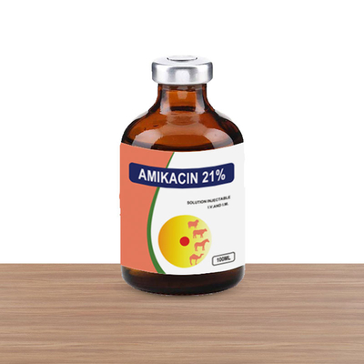Einspritzungs-injizierbare Drogen-Hunde-und Katzen-Veterinärpferde des Amikacin-21%