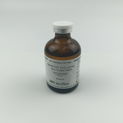 Xylazine-Veterinäreinspritzung 100mg/Ml Drogen GMP injizierbare für Pferdcervidae