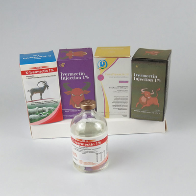 Einspritzungs-injizierbare Veterinärdrogen Ivermectin 1% für Ziegen-Vieh und Schweine