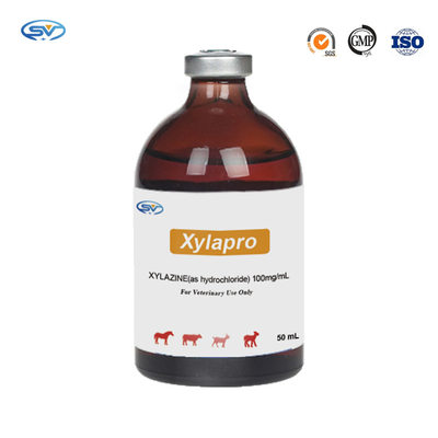 Injizierbare salzsauer Veterinäreinspritzung der Drogen-100mg Xylazine für Pferde und Cervidae-Beruhigungsmittel und Antiemetikum