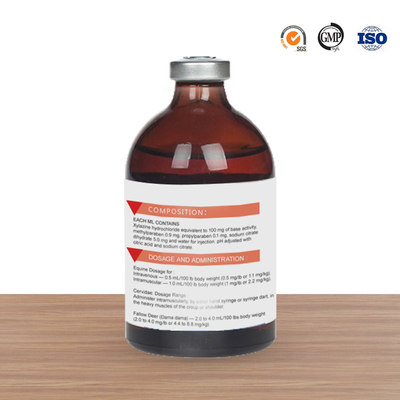 100 mg/ml injizierbare Veterinärdrogen Xylazin-Salzsäureeinspritzung für Pferde