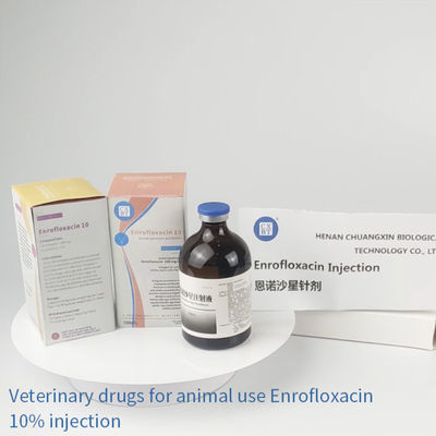 Chinesische Lieferanten verkaufen injizierbare Drogen Enrofloxacin-Veterinäreinspritzung für Hundeschweine en gros