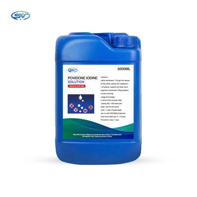 Desinfizierendes Lösung Povidone-Jod 5000ml 1000ml der Aquakultur-Medizin-5% 10%